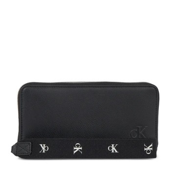 CALVIN KLEIN WALLET - PORTFEL CZARNY DAMSKI