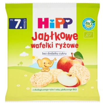 HiPP BIO Jabłkowe wafelki ryżowe po 7. mies. 30g