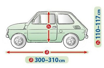 ОТКРЫВАЕМЫЙ АВТОМОБИЛЬНЫЙ ЧЕХОЛ FIAT 126P MALUCH 500