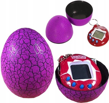 Tamagotchi w Jajku Gra Elektroniczne Zwierzątko Fioletowy