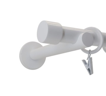 СОВРЕМЕННЫЙ МЕТАЛЛИЧЕСКИЙ КАРДИН 19мм БЕЛЫЙ 140см LUNA