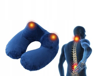 PODUSZKA PODRÓŻNA DMUCHANA ROGAL GRANATOWA 225137