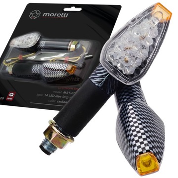 Универсальные указатели поворотов 008 LED 14 Угольные диоды