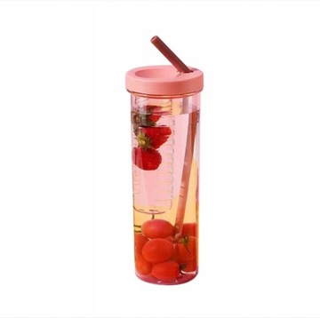 KUBEK BIDON Z RURKĄ SŁOMKĄ 700 ML