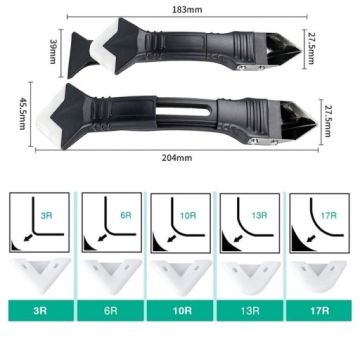 СКРЕБОК ШПАТЕЛЯ ДЛЯ СНЯТИЯ СИЛИКОНОВЫХ ПРОКЛАДОК ШВОВЫХ ГРУПП НОЖ 5-в-1