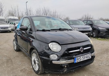 Fiat 500 II Hatchback 3d 1.3 TD 75KM 2007 Fiat 500 2007r, 1.2 Diesel. Uszkodzony prawy przod i tyl. Jezdzi. 1.2, zdjęcie 1