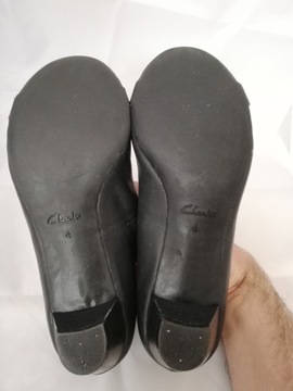 Buty czółenka skórzane Clarks UK 4 r.37 wkł 23,5cm