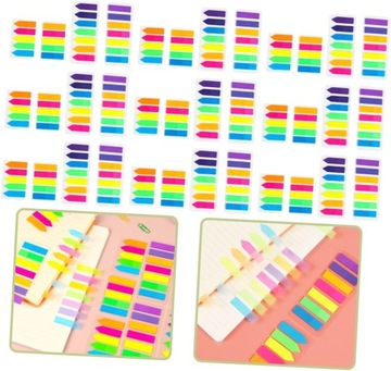 10 шт. флажки для заметок, страницы, вкладки, флажки для заметок с наклейками, цветные L