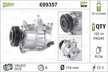 VALEO SPRĘŻARKA KLIMATYZACJI SKODA VW AUDI SEAT