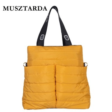 Modna Damska Torebka Pikowana, torba shopper 2W1 B14