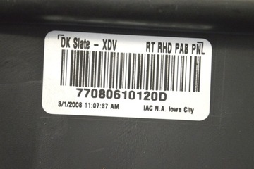 CHRYSLER GRAND VOYAGER 2008 RHD PANEL KRYTY DESKY ROZDĚLOVACÍ