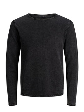 Jack&Jones Sweter Leo 12174001 Czarny Regular Fit