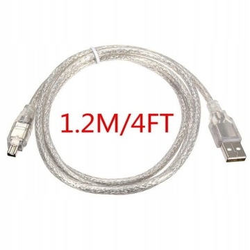 Прозрачный белый кабель USB 1394 для камеры
