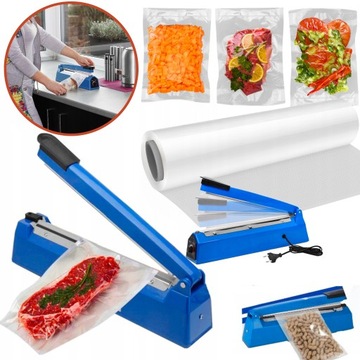 ZGRZEWARKA DO FOLII Z REGULACJĄ 300MM 2MM PAKOWARKA PRÓŻNIOWA+FOLIA GRATIS