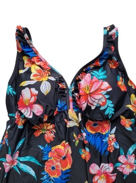 Nowy strój kostium kąpielowy 46,XXXL 3XL kwiaty komplet tankini BonPrix