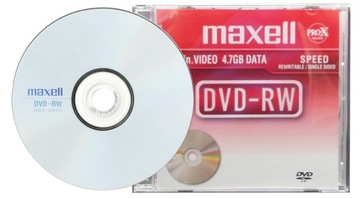 Płyta MAXELL DVD-RW 4,7GB Wielokrotny zapis 10 szt