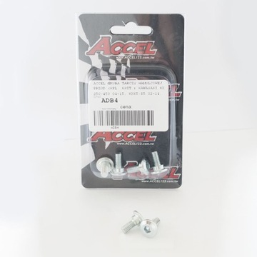 ŚRUBA ŚRUBY KPL TARCZY HAMULCOWEJ PRZÓD KX KXF 02-