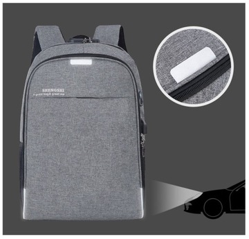 Plecak na laptopa miejski antykradzieżowy młodzieżowy na co dzień do pracy