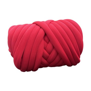 250G Chunky Yarn Jumbo Tubular Yarn Szydełkowanie Czerwony