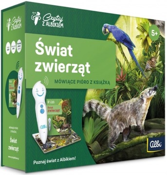 Czytaj z Albikiem Świat Zwierząt + Pióro