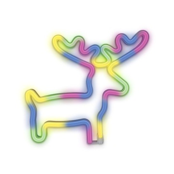 Neon LED ŁOŚ Multikolor Baterie +USB Forever Light