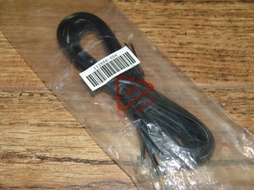 Kabel telefon modem 2x 6P4C-RJ11 4żyły 1,8m czarny