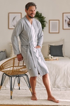 Халат мужской DOCTOR NAP 4576 серый меланж М
