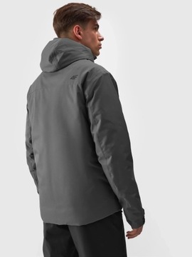 МУЖСКАЯ ЗИМНЯЯ ЛЫЖНАЯ КУРТКА 4F ТЕПЛАЯ С КАПЮШОНОМ СПОРТИВНАЯ AW23AM305