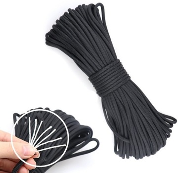 LINKA PARACORD MOCNA LINA SURVIVAL BUSHCRAFT OUTDOR SZNUR TAKTYCZNY 30M