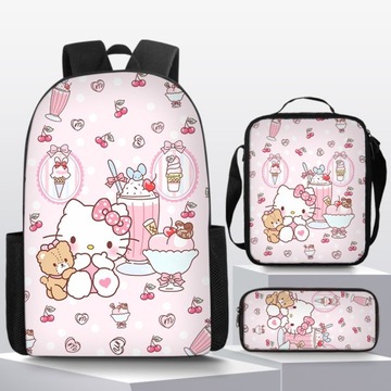 НОВЫЙ ШКОЛЬНЫЙ НАБОР Hello Kitty, РЮКЗАК А4, СУМКА, ЧЕХОЛ-КАРАНДАШ
