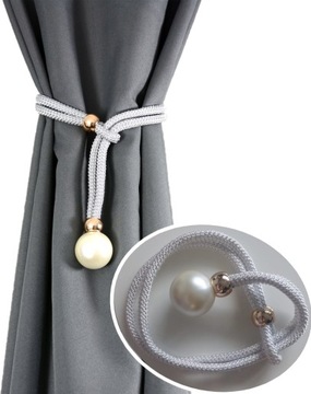 SPINKI do ZASŁON PERŁA KLAMRA UPIĘCIE do FIRAN