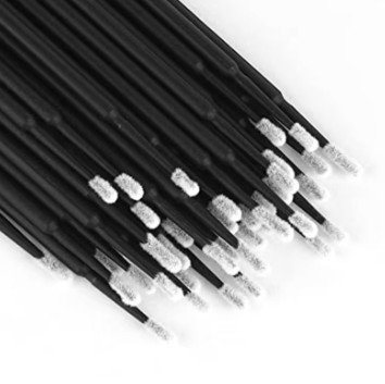 Аппликаторы-микрощеточки для ресниц черные, 100 шт.