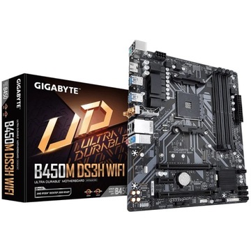 GIGABYTE B450M DS3H WIFI płyta główna AMD B450 Socket AM4 micro ATX