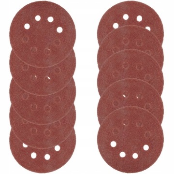 PAPIER ŚCIERNY KRĄŻKI NA RZEP SAMOPRZYLEPNE DO SZLIFIERKI 125mm P100 10szt