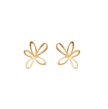 Kolczyki srebrne pozłacane - kwiaty - Natura Verona ( YES Biżuteria )