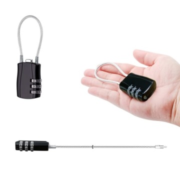 2x КОМБИНИРОВАННЫЙ ЗАМОК С КАБЕЛЕМ, ВАРИАЦИОННЫЙ КОД ДЛЯ ЧЕМОДАНА, БАГАЖА, СУМОК