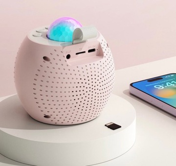 НАБОР КАРАОКЕ 2 МИКРОФОНА + ДИНАМИК С BLUETOOTH-ПРОЕКТОРОМ