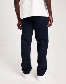 Jack & Jones qrs chino granatowe nogawki proste spodnie 33/34 NG5