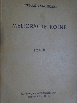 MELIORACJE ROLNE PRZEWODNIK BUDOWNICTWA ZAKASZEWSKI MELIORACJE WODNE