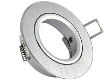 Aluminiowa Oprawka Sufitowa Halogen INOX +GU10