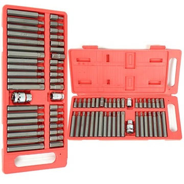 НАБОР СЕРЕБРЯНЫХ НАКОНЕЧНИКОВ - IMBUS SPLINE TORX 40 шт. БИТЫ S10631