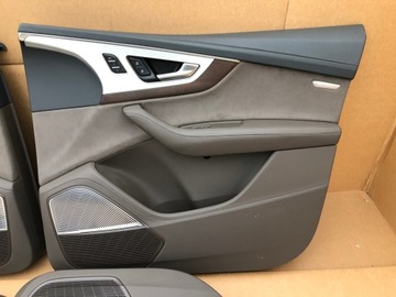 AUDI Q7 SQ7 4M ОТДЕЛКА БОКОВЫХ ДВЕРЕЙ КОЖАНОЙ ОТДЕЛКОЙ