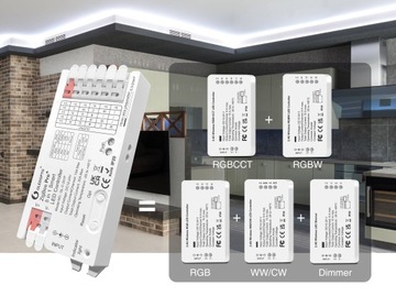 Inteligentny Sterownik ZigBee 5 w 1 do taśm i pasków LED Hue TUYA Conbee HA