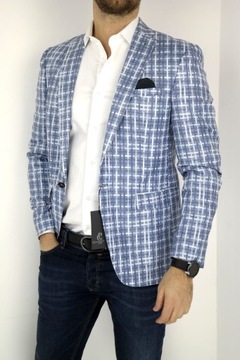 GIOVANNI PERA Marynarka męska D018 krata (M 50)