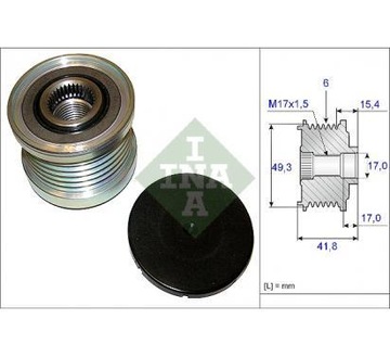 INA KOLO PASOWE ALTERNATORA CITROEN C3 C4 PEUGEOT