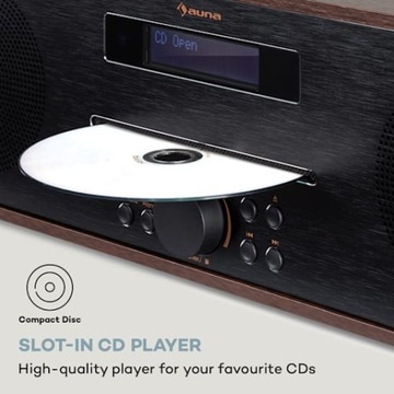 Auna Radio Silver Star DAB+ FM CD-плеер Bluetooth USB 20 Вт RMS
