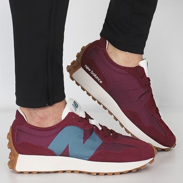 BUTY MĘSKIE SPORTOWE NEW BALANCE MS327HE1 BORDOWE rozm. 47,5