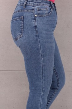 DAMSKIE SPODNIE MODELUJĄCE jeans wygodne