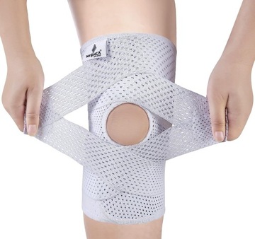 STABILIZATOR ORTEZA KOLANA OPASKA ODDYCHAJĄCA 2szt