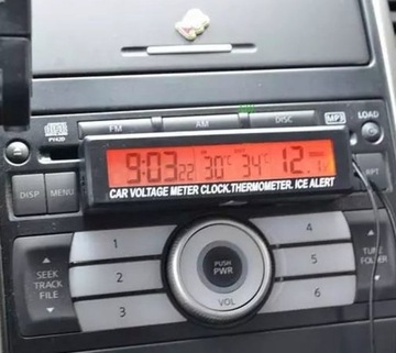 АВТОМОБИЛЬНЫЙ ТЕРМОМЕТР ЧАСЫ ВОЛЬТМЕТР 3 В 1